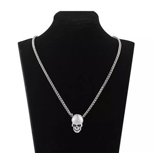 Stainless Steel Skull Pendant Chain Necklace